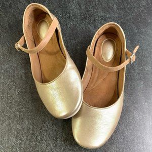 Clarks Artisan Soft Gold Mary Jane Flats